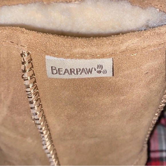 Bearpaw Adele Hickory Braided Brown Tan Suede Wool Lined Snow Winter Boots 6 NWT - Picture 7 of 17